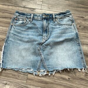 Denim mini skirt